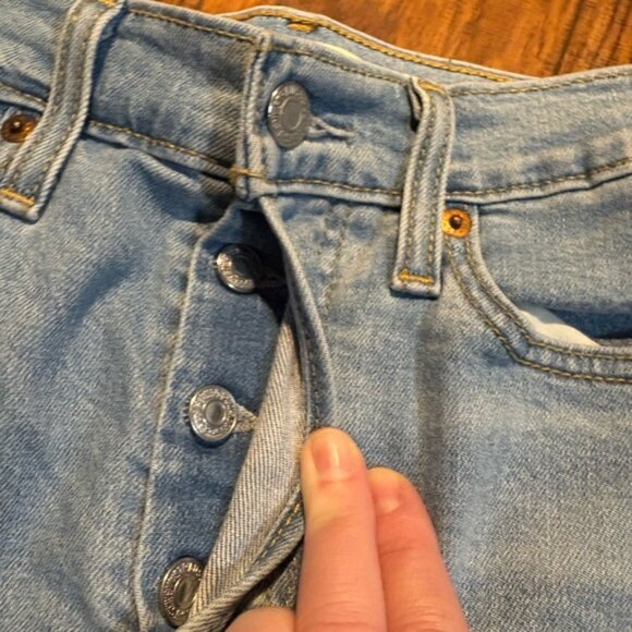 Distressed Light Blue Jeans - Picture 4 of 6